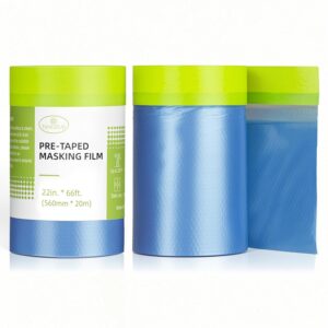 Pre taped masking film for Covering Cars