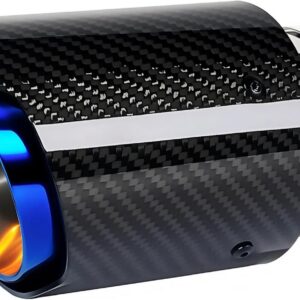 3-Inch Inlet 4-Inch Outlet Car Exhaust Tips Fit for 74-76 mm OD Carbon Fiber Tailpipe