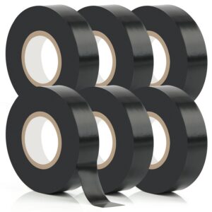 1 Black Electrical Tape, 66 Ft Waterproof Electric Tape Black High Temperature for Repairs, Crafts, Power